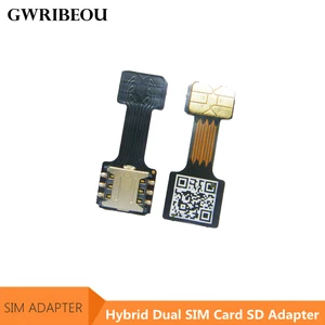 Адаптер слота для Nano Micro Mini SIM для Meizu Huawei Xiaomi Redmi Hybrid, удлинитель для двух SIM-карт + Micro SD TF-карт
