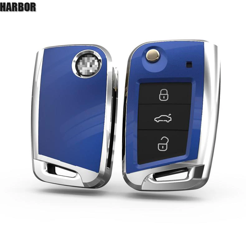 Harbor 3 кнопки силиконовый чехол для брелка с ключом VW Polo 2016 Golf 7 MK7 Skoda Octavia Combi A7 SEAT Leon
