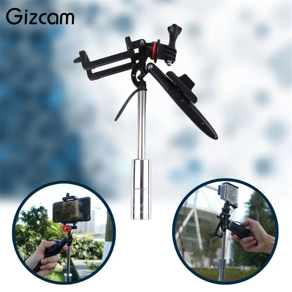 Gizcam Портативный Ручной Стабилизатор Steadycam для Gopro Hero5 4 Авто сотовый телефон