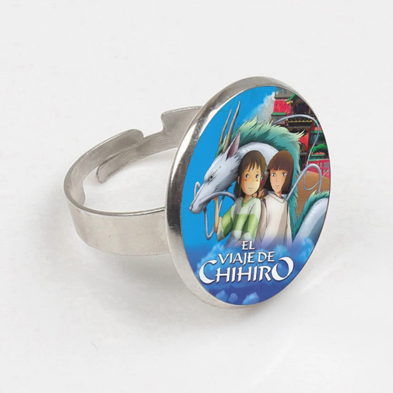 GDRGYB 2019 Spirited Away ring No Face Kaonashi Glass Photo silver wholesale lots bulk | Украшения и аксессуары