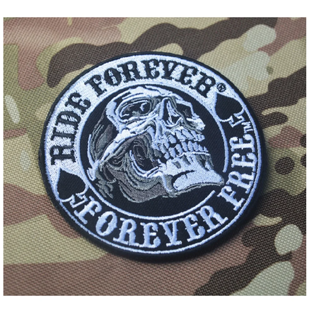 10 шт./лот 3D вышивка патчи петля и крючок Sempre libera 100% полная тактические значки -