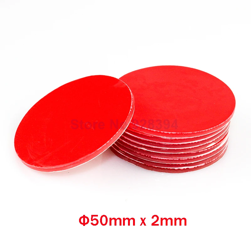 2 шт. 50 мм Круглый супер сильный двухсторонний прозрачный акриловый пенистый клей