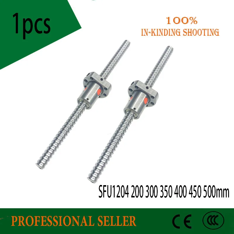 SFU1204 200 300 350 400 450 500 мм шариковый винт C7 с 1204 фланцевой одиночной шаровой гайкой BK/BF10