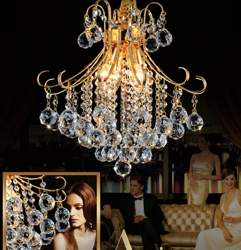 Роскошная хрустальная люстра лампа k9 Хрустальная подвеска светлая модная для
