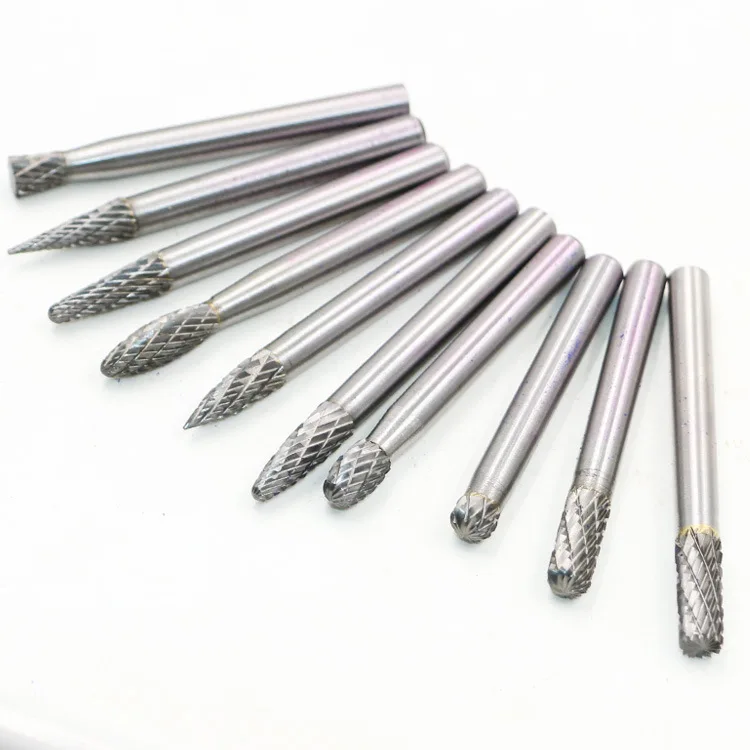 10 шт. 1/8 &quotхвостовик вольфрамовый твердосплавный фреза роторная Brocas Com Escareador HSS