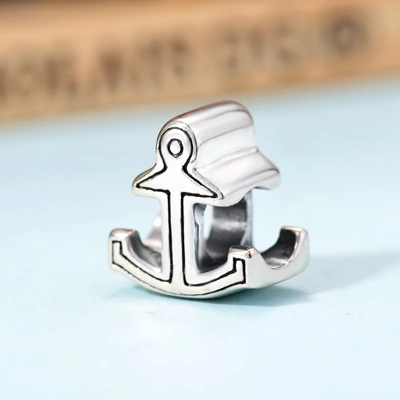 BAOYAN 925 Sterling Silver Anchor Charms fit Bracelets &amp Necklace for Women N1 | Украшения и аксессуары