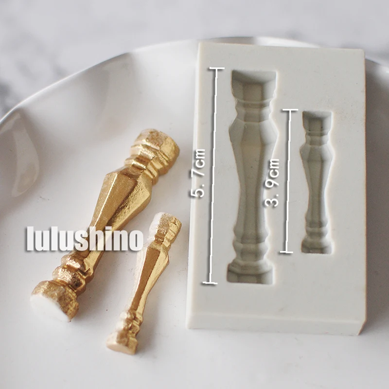 Форма для силиконовых маленьких колонн Yueyue Sugarcraft для украшения тортов фонданом, шоколадом и марципаном.