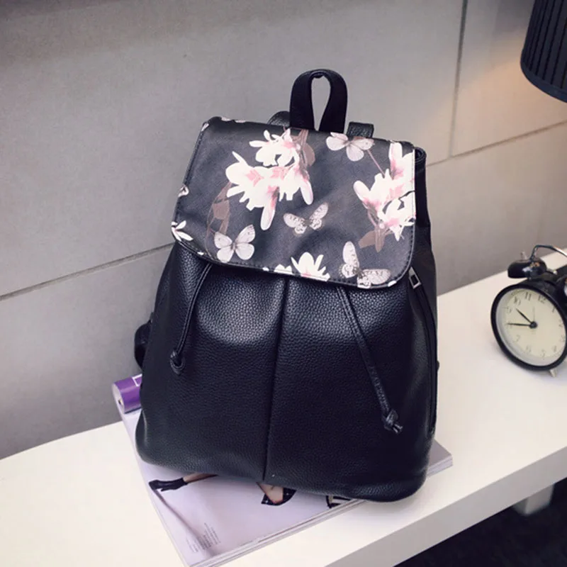 Простые кожаные рюкзаки в студенческом стиле дорожный рюкзак на шнурке сумки