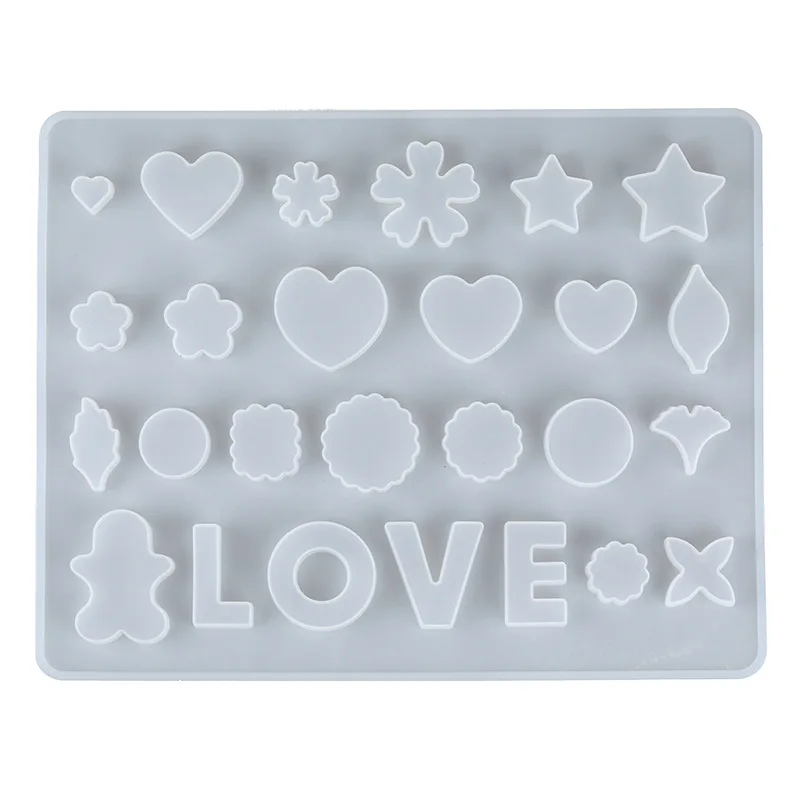 

Love Words Uv Resin Mold Heart Stat Shape Mold for Pendant Jewelry Tools Making Molds