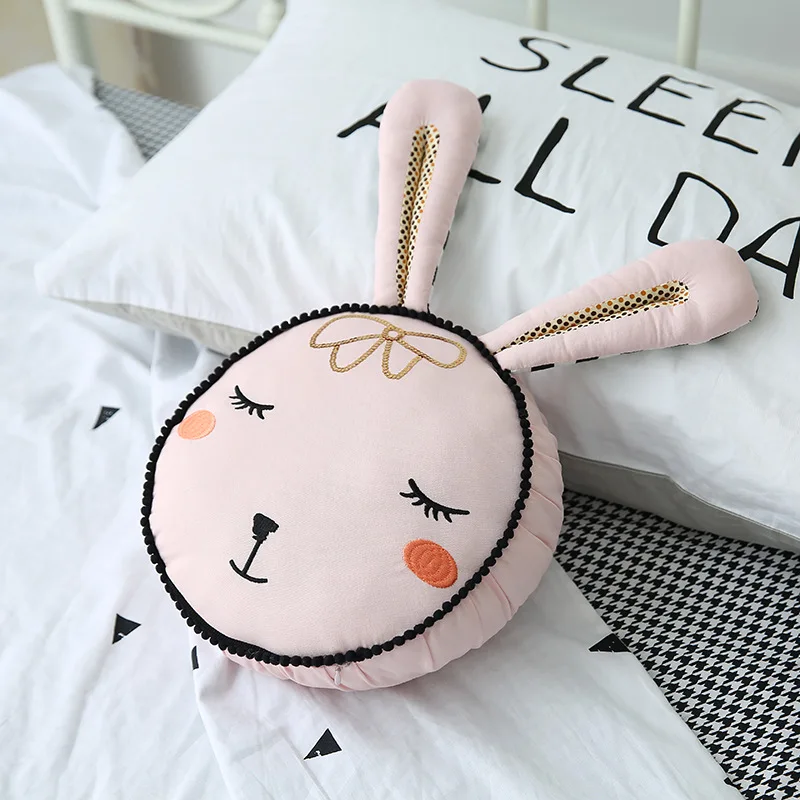 Подушка с животным кроликом для маленьких девочек детская подушка розовой