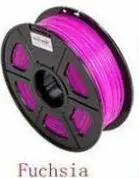 Fuchsia PLA 1 цена, 17 цветов, ручка для 3D печати, ABS/PLA 1,75 мм, пластиковый резиновый материал для печати, нить для 3d принтера - Цвет: Fuchsia PLA