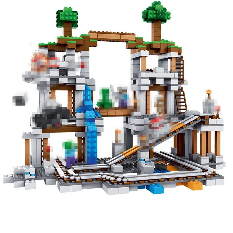 Legoings Minecrafted шахты 922 шт. кирпичи Набор строительных Конструкторы собраны