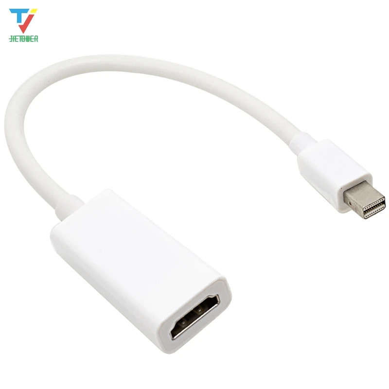 

500 шт./лот, высокое качество, мини-дисплей, Порт DP в HDMI, аудио, 1080P, конвертер, Кабель-адаптер для Mac, MacBook Pro, Air, белый, дешевый