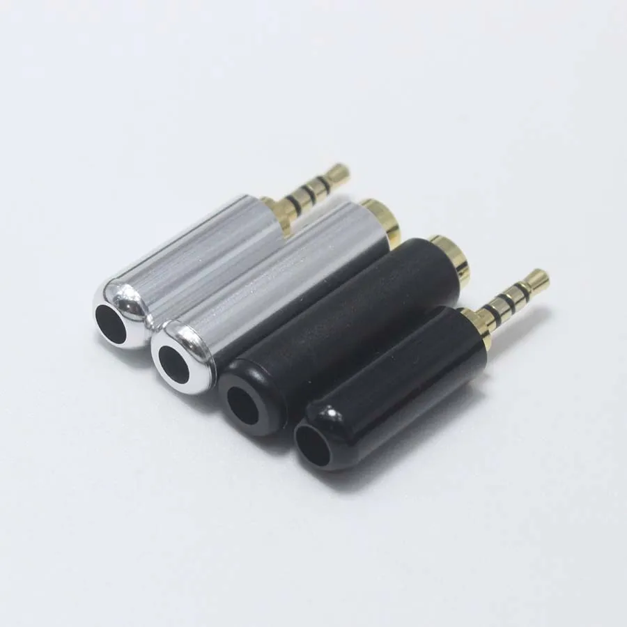 Eclyxun 1 пара 2 5 мм 4-полюсный аудио штекер/гнездовой разъем стерео для телефона