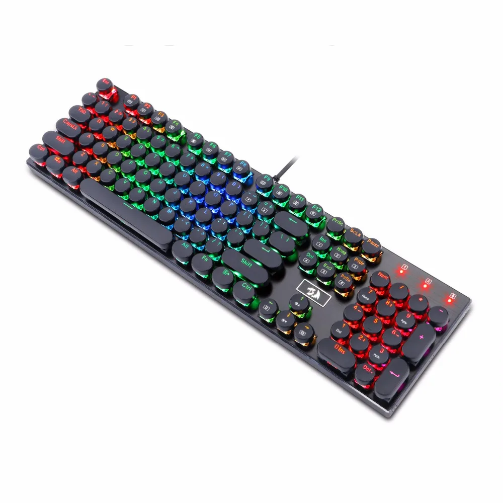 Redragon K556 PK RGB светодиодный механический игровой клавиатура с коричневыми