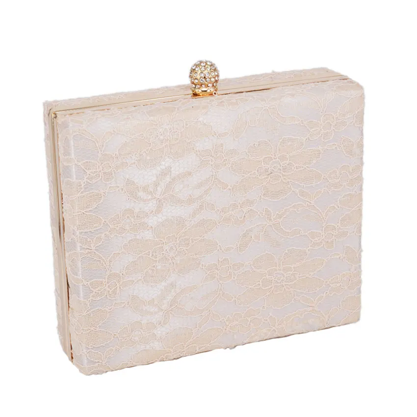 Модные бледно розовые Роскошные вечерние сумочки с кружевными бриллиантами