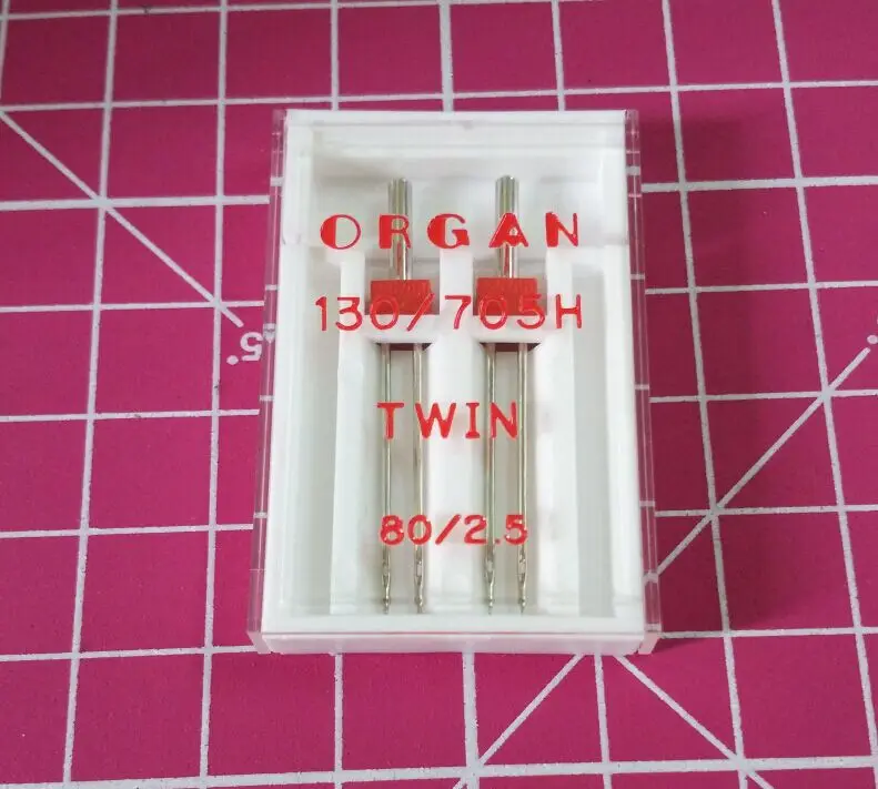 Иглы Organ 130/705H Двойная игла 70/1.6 мм 80/2.5 80/3 бытовая швейная машина | Дом и сад