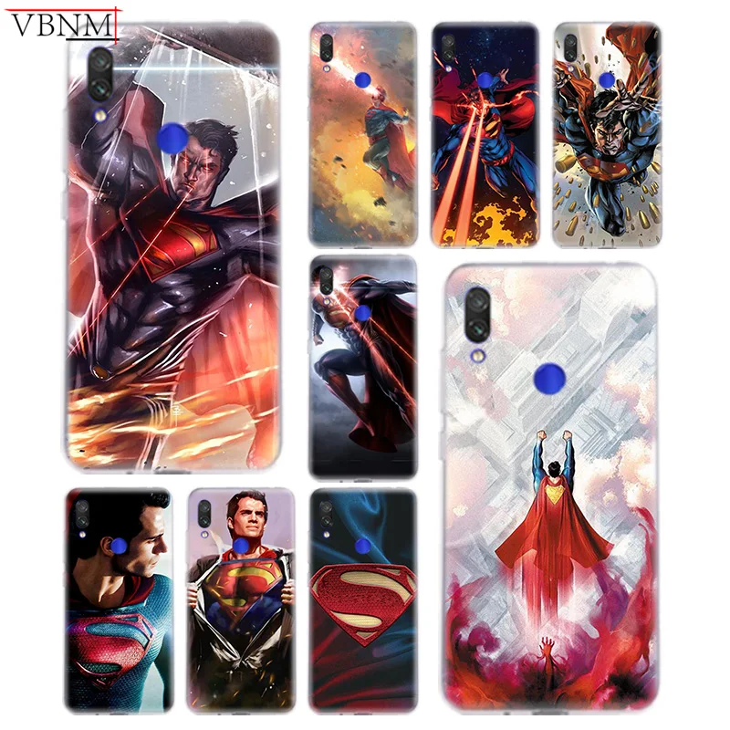 Супермен DC Comics популярный Мягкий силиконовый чехол из ТПУ для Xiaomi Redmi Note 4 5 6 7 7Pro