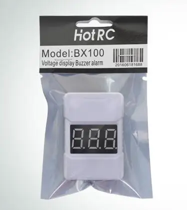 White HotRc BX100 1-8S Lipo тестер напряжения батареи/сигнал низкого напряжения/проверка напряжения батареи с двумя динамиками - Цвет: White