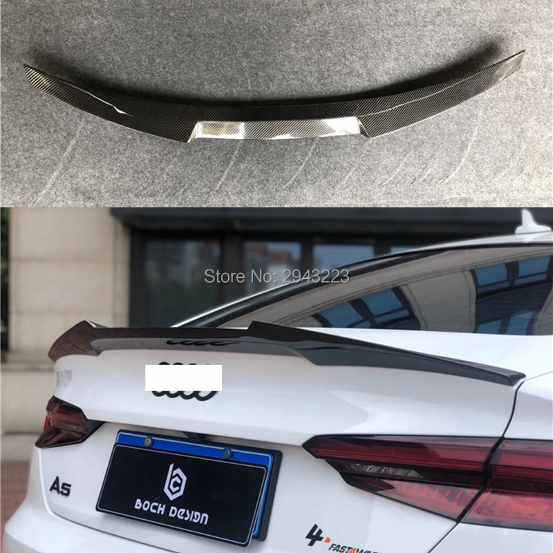 Автомобильный Стайлинг для Audi A5 S5 RS5 Sportback- высокое качество карбоновое волокно задний багажник губы крыша спойлер крыло