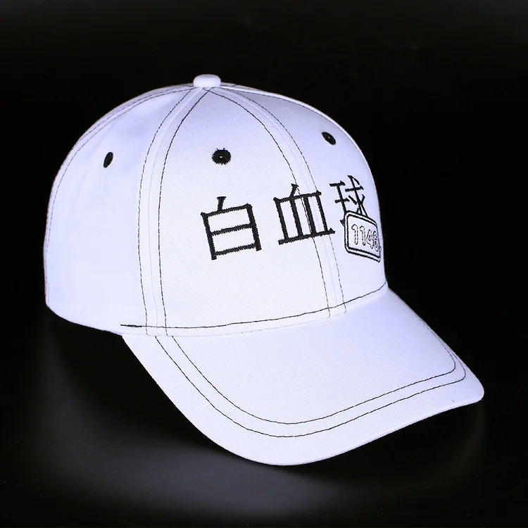 2 Аниме Hataraku Saibou ячеек на работе бейсболка с козырьком Защита от солнца шапка с вышивкой Snapback косплэй реквизит - Цвет: 2