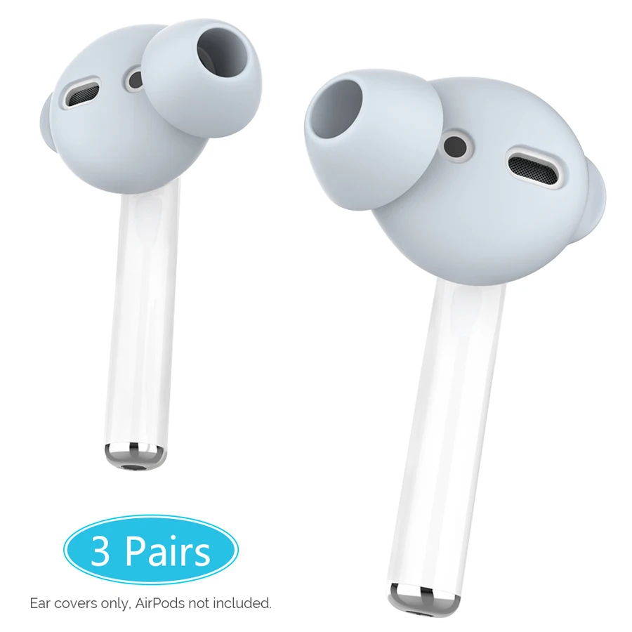 3 пары для AirPods 2 Чехол для наушников чехол противоскользящие наушники-вкладыши шапки+ ушной крючок для хранения чехол для Apple Airpods 2 аксессуары