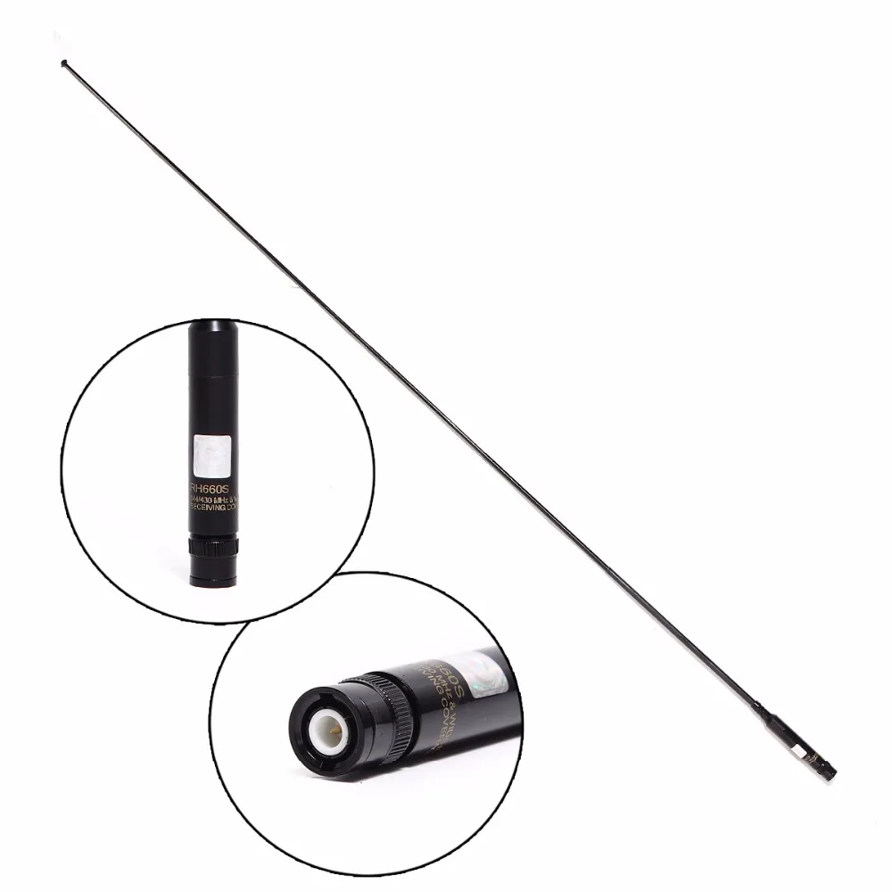 RH-660S SMA-наружная резьба/BNC 144/430 МГц Dual Band с высоким коэффициентом усиления антенны для Baofeng TYT иди и болтай Walkie Talkie “иди и UV-5R BFUVB3 плюс UV-82 BF-888S