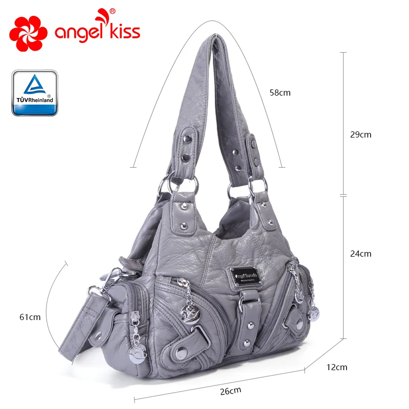 Кожаные сумки Angels kiss из мягкой искусственной кожи Женская Повседневная Сумка