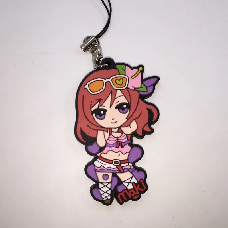 1 шт. японский резиновый брелок для ключей с героями аниме Love Live | Игрушки и хобби