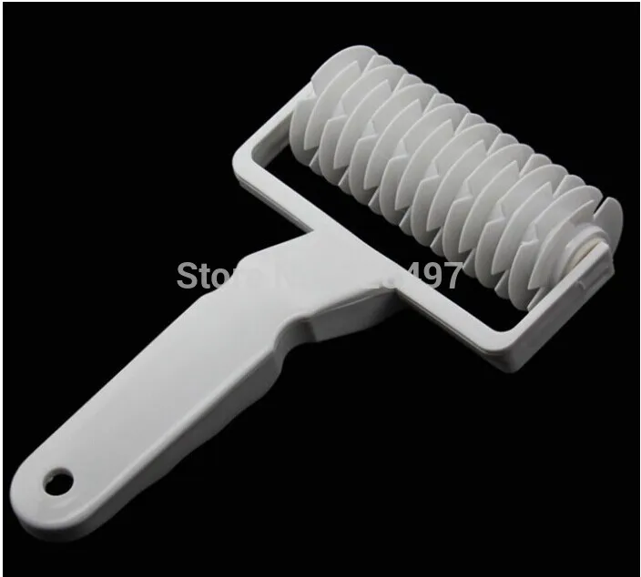 Большой пластиковый нож в сетку роликовый для печенья пиццы пирога коры