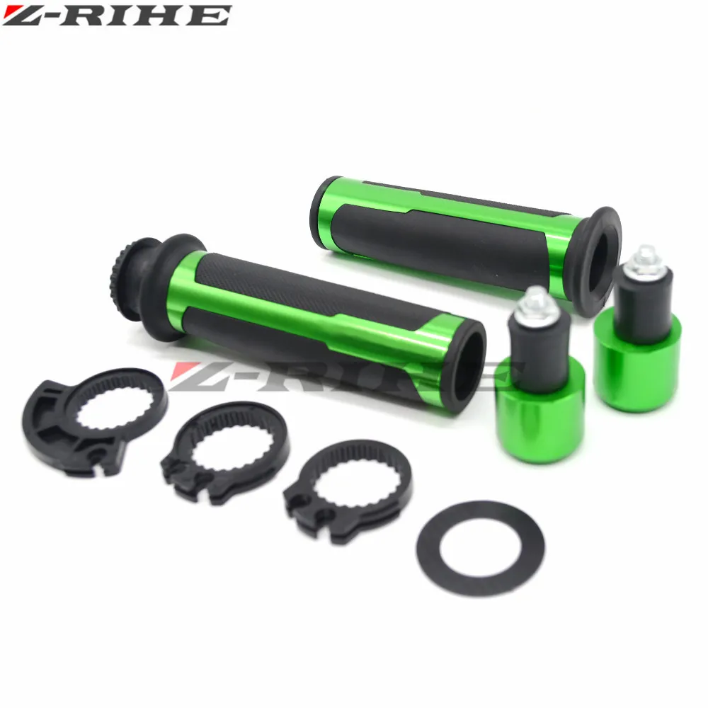 22 мм уличные и гоночные мото ручки с концом CNC 7/8 ''ручка мотоцикла для Kawasaki Ninja