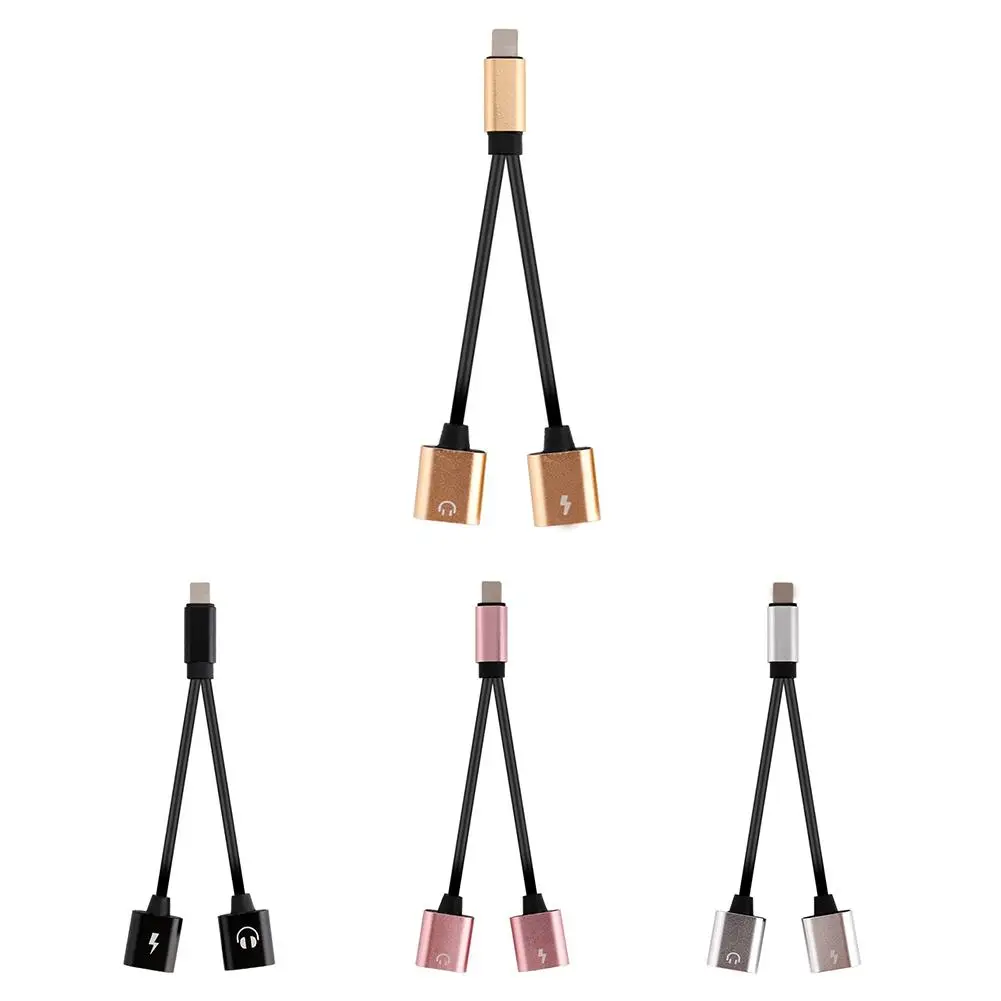 2 в 1 адаптер для подключения наушников для Iphone7/IPhone X/8/8 Plus Dual USB кабель адаптера для наушников разветвитель кабеля