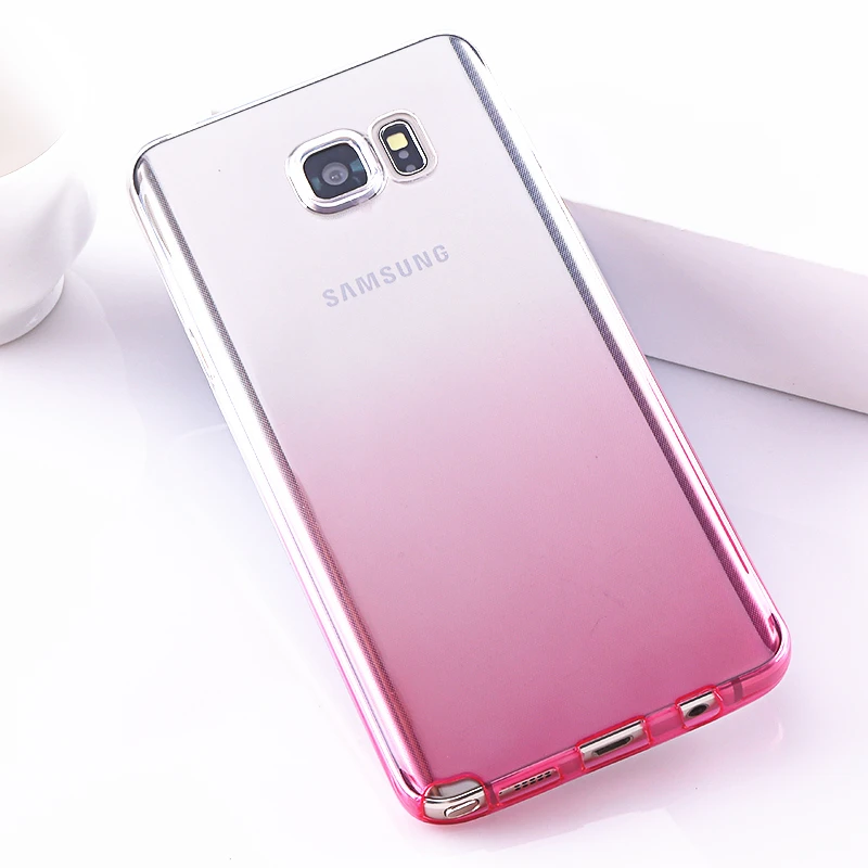 Ультратонкий Мягкий Прозрачный ТПУ чехол для Samsung Galaxy Note 3 4 5 7 прозрачный