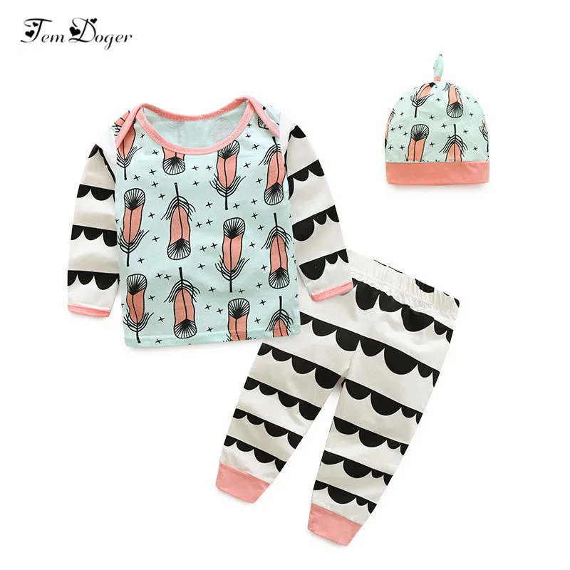 Tem Doge baby clothing sets 2017 autumn newborn girl boy clothes long sleeve t-shirt+pants+hat 3pcs outfits set infant | Детская одежда