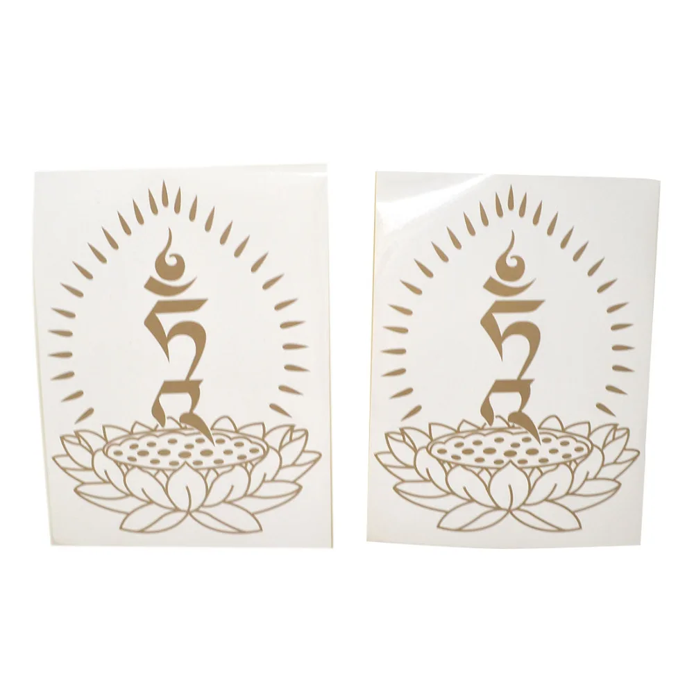 

Feng Shui 2019 A Pair TAM Lotus Sticker W Red String Bracelet W3657