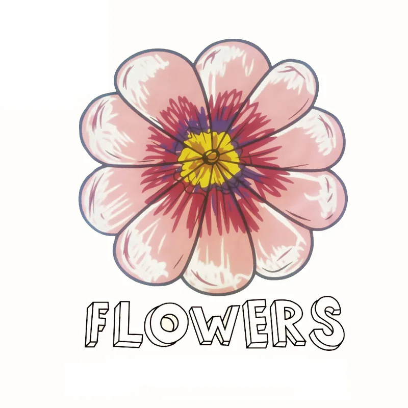 Цветочные теплопередачи железа на заплатках для джинсов футболки DIY ремесло