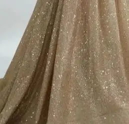 gold Bling fanatico Borlas de cabo vestido de formatura шикарное длинное платье-накидка с кисточками, выпускное платье с большим v-образным вырезом, Платья для особых случаев - Цвет: gold