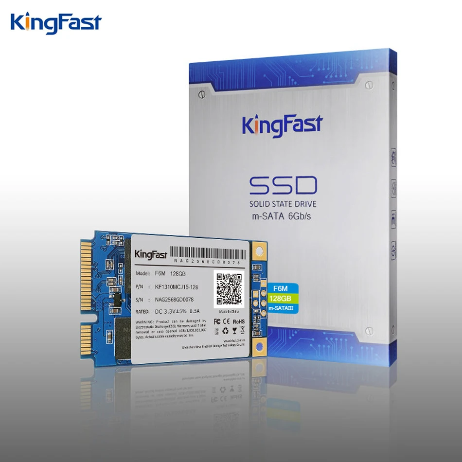 Kingfast F6M высокоскоростной Внутренний SATA II/III MLC Msata ssd 120 ГБ твердотельный жесткий