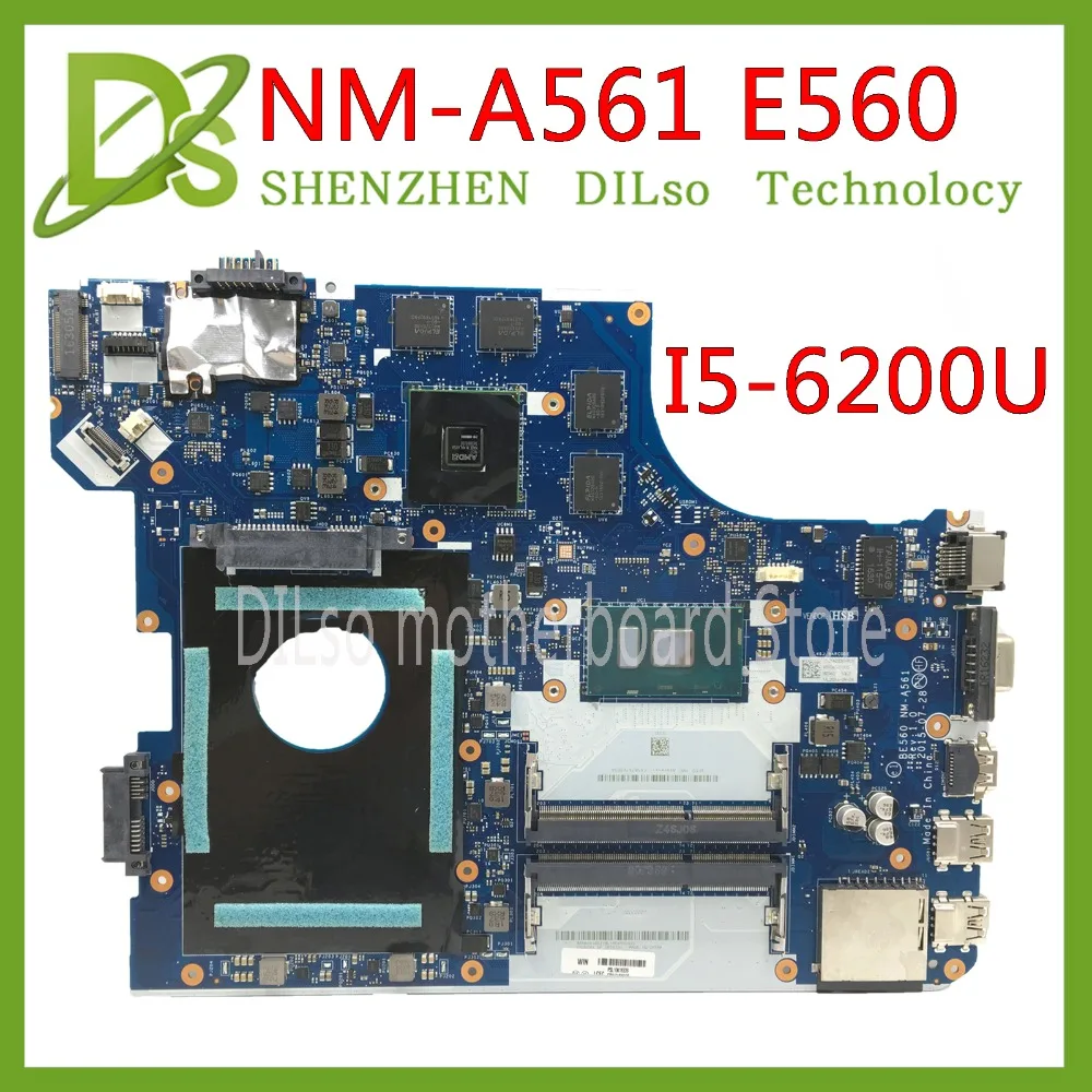 Verkauf KEFU E560 MOTHERBOARD Für Lenovo Thinkpad E560 E560C Motherboard EB560 NM-A561 FRU:01AW103 I5-6200U CPU Original Mothebroard