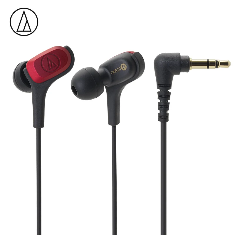 

Оригинальный Audio-Technica ATH-CKB70 Проводные Наушники Перемещение Утюг для Iphone Xiaomi Huawei Samsung ANDROID iOS монитор гарнитура