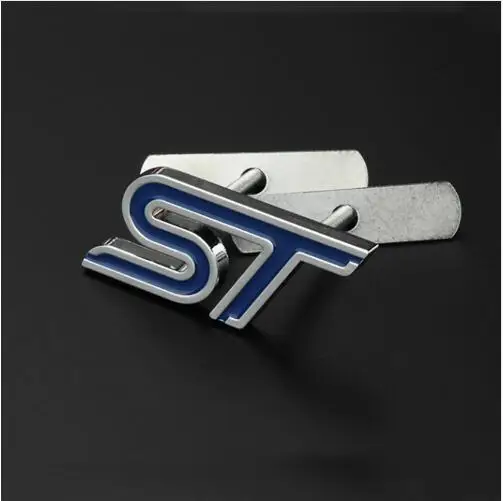 Металлическая 3D Автомобильная Стайлинг ST наклейка для передней решетки