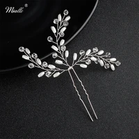 miallo newest crystal pearls handmade hairpins wedding hair jewelry accessories bride bridesmaids headpieces fashion hair clips