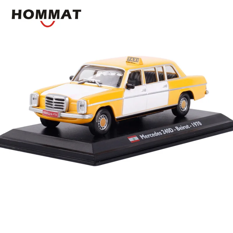 HOMMAT имитация 1:43 винтаж 240D 1970 бейрут такси кабина сплав литая игрушечная машина
