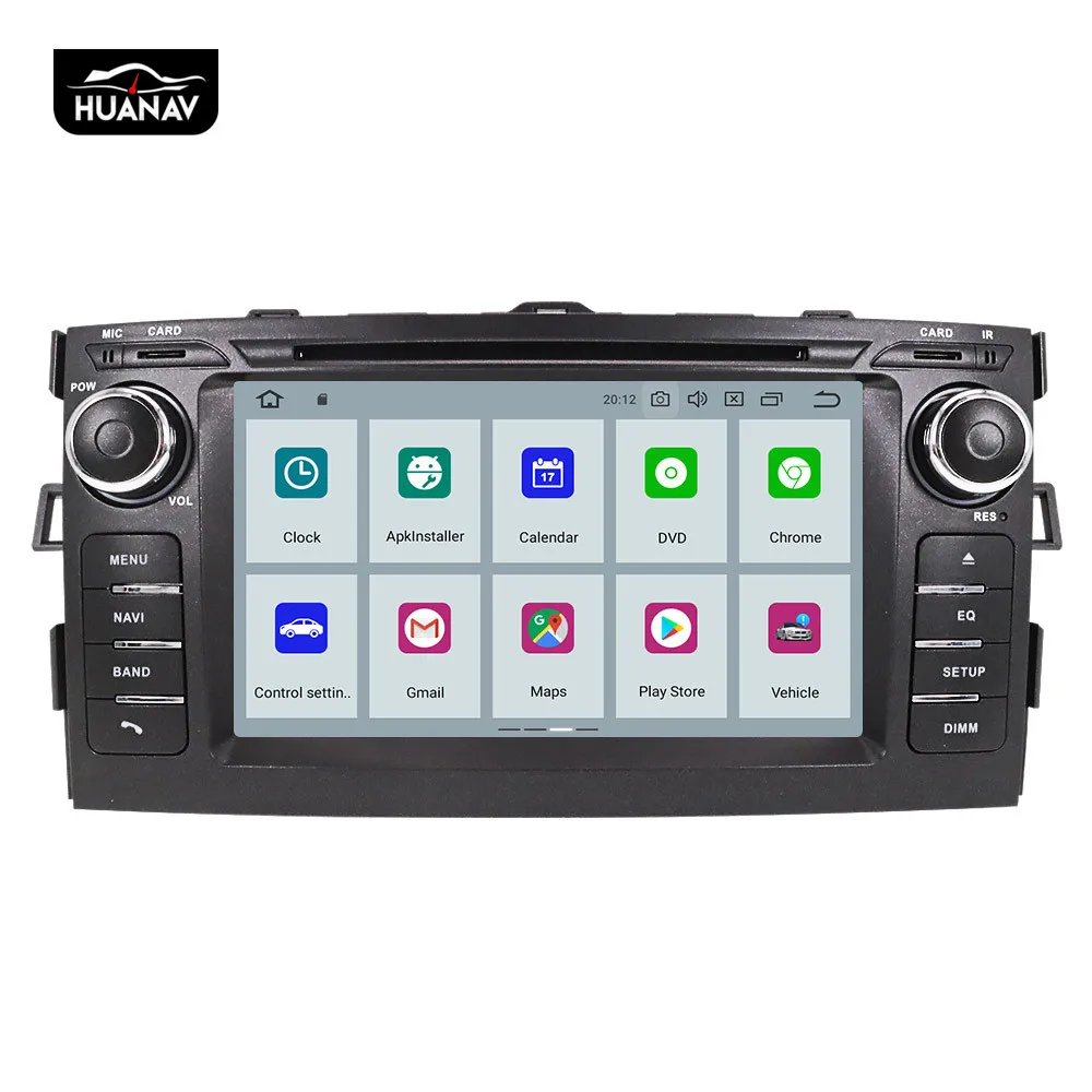 Автомобильный DVD плеер DSP Android 9 0 64 ГБ GPS навигация для Toyota Auris 2006 2012 автомагнитола
