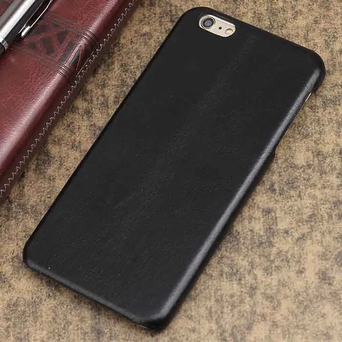 Чехол из натуральной кожи s для iPhone 6 S Plus 11 Pro Max чехол для iPhone X XS Max XR 7 Чехол SophiaLong Fundas Coque - Цвет: Черный