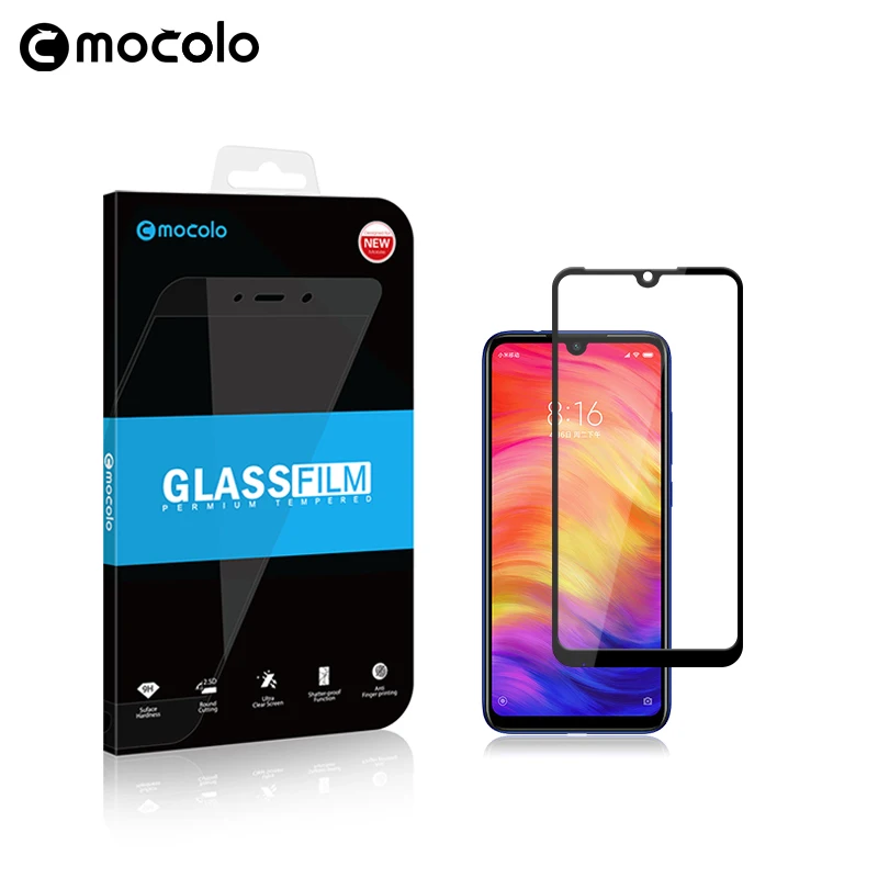 Закаленное стекло для Xiaomi Redmi Note 7 полноэкранная защитная пленка MOCOLO 3D redmi note pro gobal