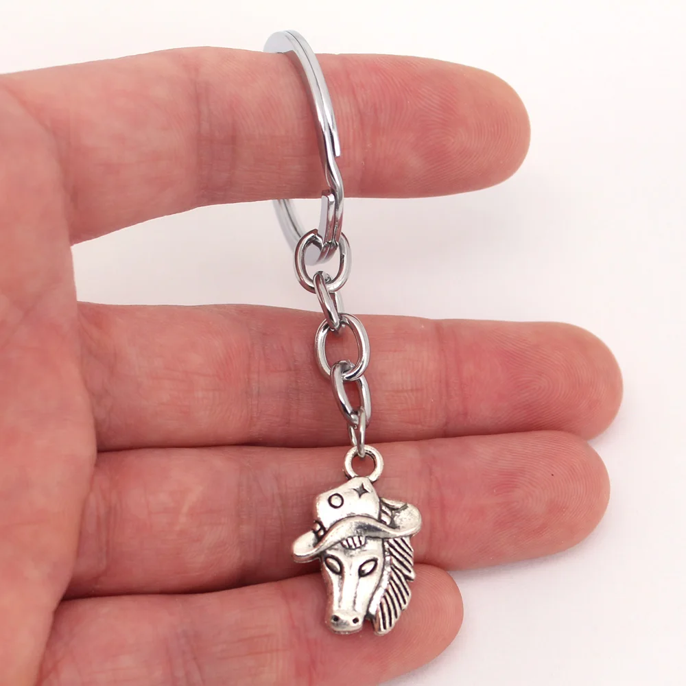 

hzew Cow hat horse head key chains hat horse keychain or horse lovers