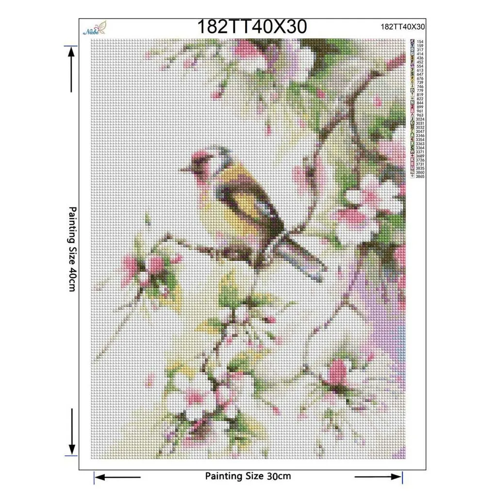 Вышивка бисером алмазные птицы цветы 5d алмазная картина распродажа полная