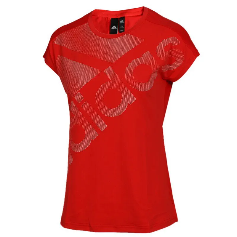 Новое поступление Adidas GFX SS T поли Для женщин футболки с коротким рукавом спортивная - Цвет: DT8316