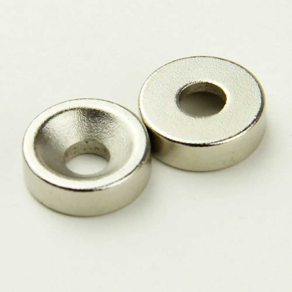 100pcs N35 Super Strong Countersunk Disc Magnets 12 x 4 mm Hole 4mm Rare Earth Neo Neodymium |